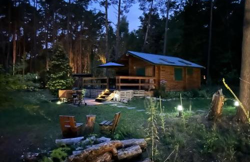 Urocza chatka w lesie nad wodą - Foto 3