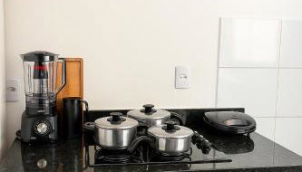 Apto Prox Parque do Sabia e Aeroporto - Foto 5, stove, minibar