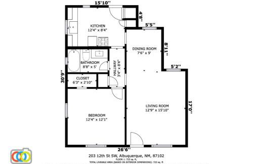 King Bed Centrally Located - Foto 10