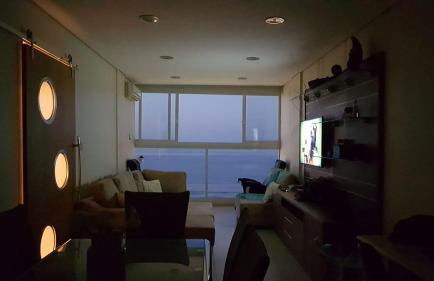 A melhor vista de Santos para 5 pessoas pé na areia - Foto 5