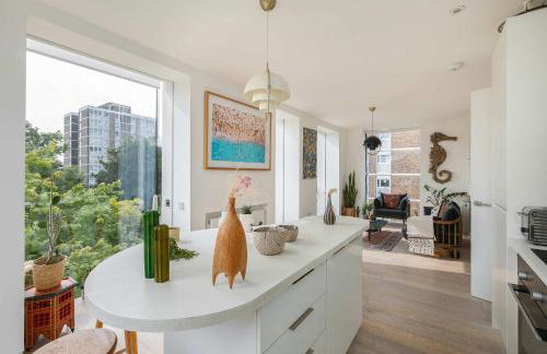 Modern Shoreditch 2 Bedroom Penthouse With Lift & Large Balcony Suit Family Sleeps 4 - Foto 9