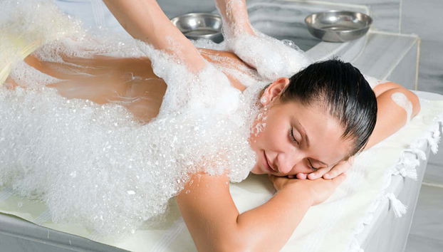 Enjoying a relaxing massage