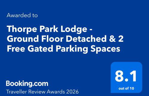 Thorpe Park Lodge - Ground Floor Detached & 2 Free Gated Parking Spaces - Foto 14