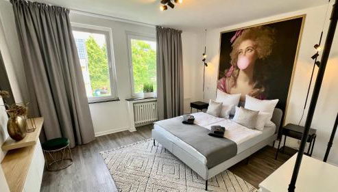 Apartment 2- Modernes Studio in Duisburg Meiderich, 4,7 km Hbf, U-Bahn 250m, Flughafen Düsseldorf 28 km, Landschaftspark 2,9 km, 5 Gehminuten von Herzklinik entfernt - Foto 2