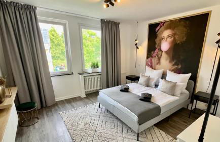 Apartment 2- Modernes Studio in Duisburg Meiderich, 4,7 km Hbf, U-Bahn 250m, Flughafen Düsseldorf 28 km, Landschaftspark 2,9 km, 5 Gehminuten von Herzklinik entfernt - Foto 2