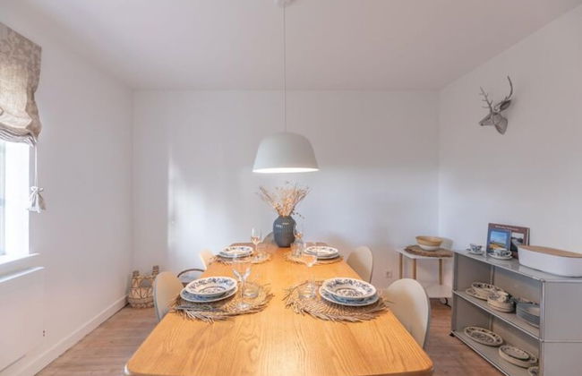 Reetgedecktes Ferienhaus mit Kachelofen - Foto 17