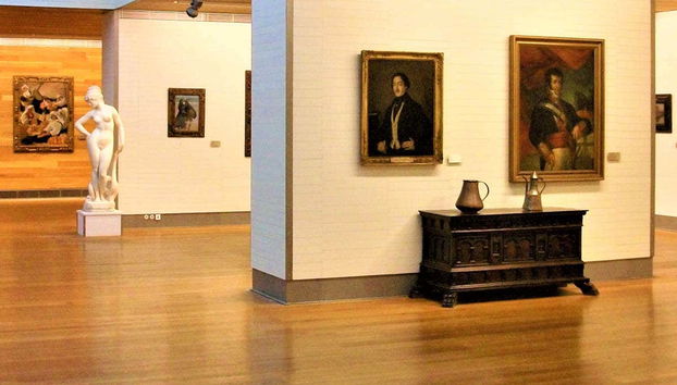 Uma das salas do Museu de Belas Artes