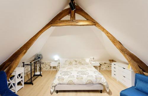 Maison du Passeur du XVIII siècle, classée, Authenticité et Confort avec Jardin SPA en option, proche Giverny, 1 heure de Paris - Foto 42