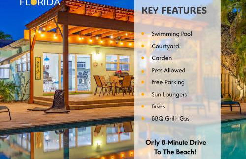 Fun Family-Friendly Poolside Escape Near Beach - Foto 40