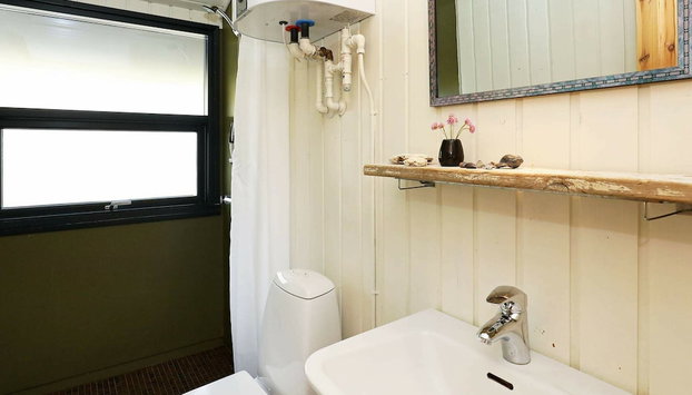 4 Person Holiday Home in Oksbol - Foto 5, Baño