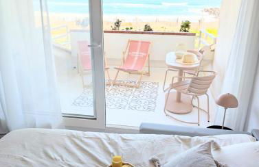 Studio Vue mer, Piscine, Wifi, Climatisation, Parking privé, Terrasse 1ère ligne - La Coulée Douce - Foto 12