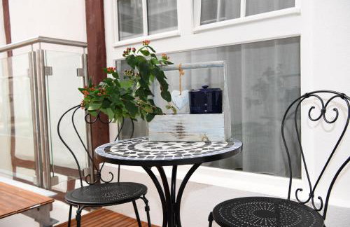 Ferienwohnung Heppenheim mit Hund- Wohnung "Festspiele" im historischen Fachwerkhaus- das schiefe Haus - Foto 4