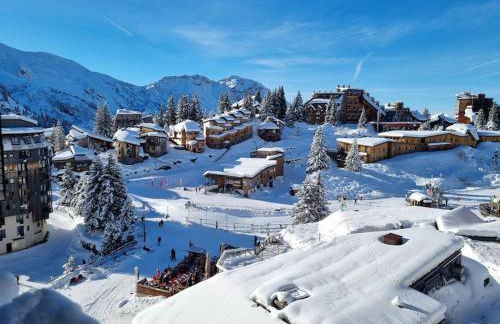 Studio cabine vue montagne au pied des pistes & commerces - Foto 21