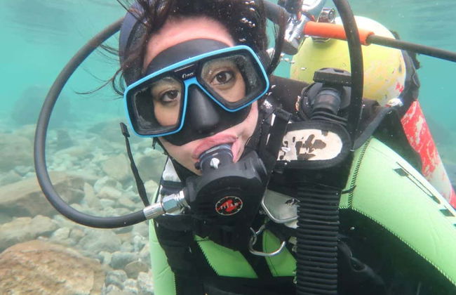 Bautismo de buceo en el lago Moreno - Foto 2