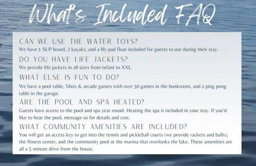 Lakefront LUXE | Pool, Spa, Jet Ski at Happy Place - Foto 57