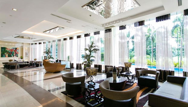 Zona de estar del vestíbulo