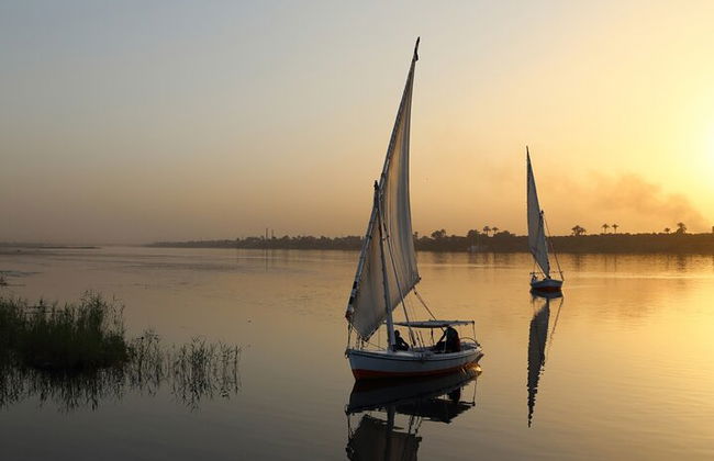 Felucca no pôr do sol e jantar em uma casa egípcia em Luxor - Foto 3