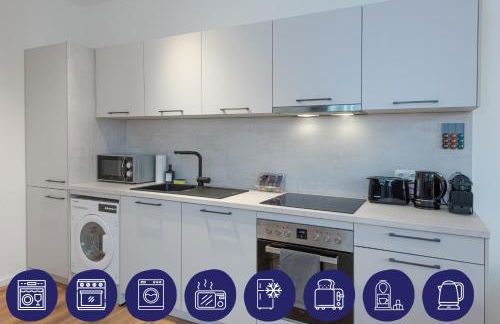 Stilvoll & zentral in der Innenstadt, nahe Hauptbahnhof und Limbecker Platz, helle und großzügige Räume, voll ausgestattete Küche - Photo 12