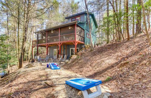 Secluded Cherry Log Cabin with Hot Tub and Swings! - Photo 36