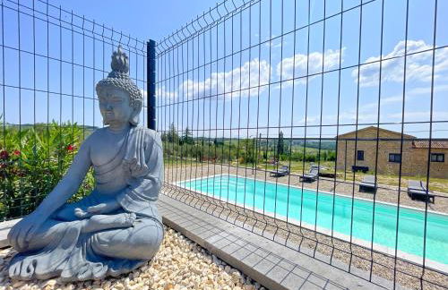 Villa 4 étoiles avec 2 chambres climatisation et piscine privée - Foto 5