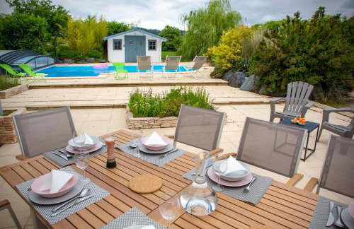 Villa 200m2 avec PISCINE chauffée & SPA & sauna & kota-grill - Foto 9