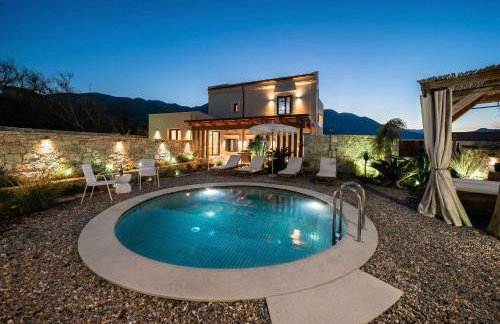 SunKeramos Retreat - "Free" Heated Pool Private Villa - Foto 45