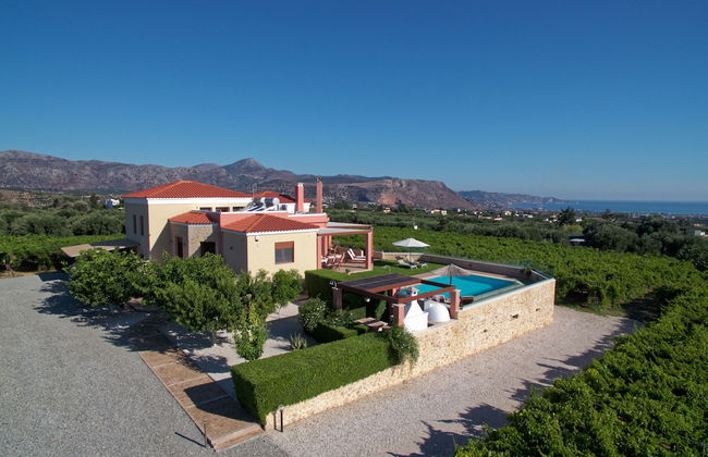 Cretan Vineyard Hill Villa Private Pool, Panoramic View, Beautiful Vineyard - Photo 29