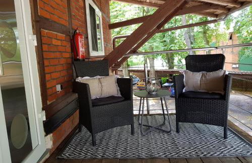 Große, helle Ferienwohnung mit 2 Balkonen auf dem Kastanienhof Oetzen in der Lüneburger Heide - Foto 25