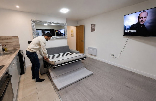 Sidemersey Livings - Relaxing Central Tailored Apartment with Free Parking, French Balcony - Foto 28
