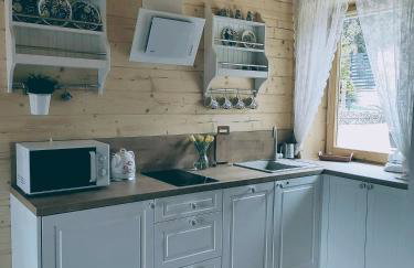 Borowikowe Zacisze drewniane domy z kominkami - Foto 47