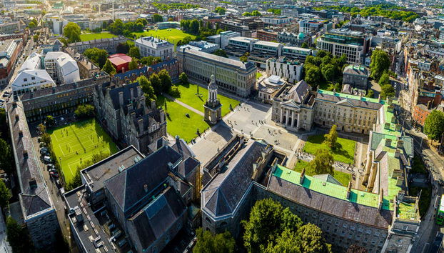 Trinity College from above