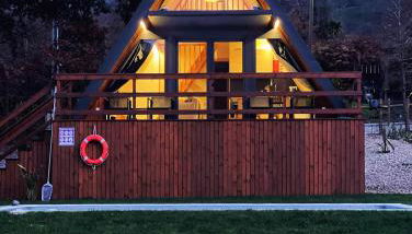 Chalés Luna in rio A-Frame Romântica no Gerês com vista Rio - Foto 2