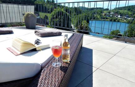 Seeblick-Ferienwohnung im "Ferienhaus Agger-Blick" mit traumhafter Sonnen-Terrasse, Sauna, E-Kamin & Kajak - Foto 7