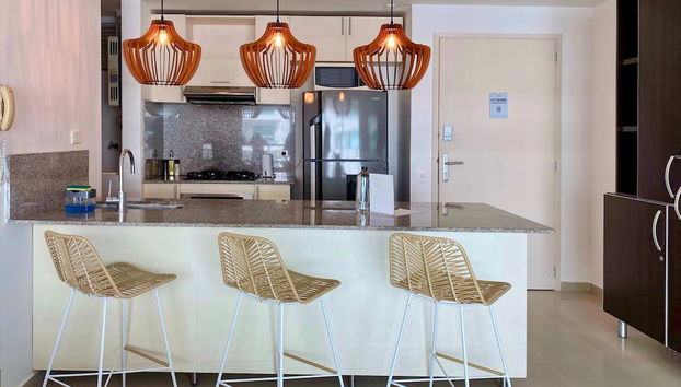 w Impeccable 2BR w Charming Balcony in CTG - Foto 3, Habitación