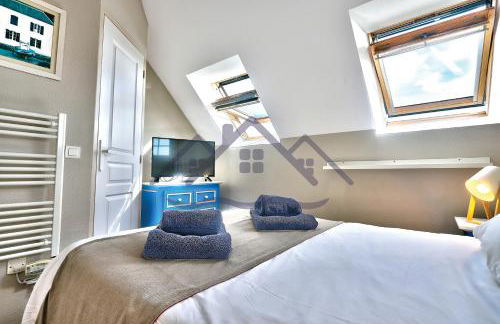 LocaLise au Guilvinec - A22 - Belle vue sur la mer, la piscine et le jardin - Tout à pied, plages, port, centre, commerces, marché - Wifi inclus - Animaux bienvenus - Linge de lit inclus - Foto 15