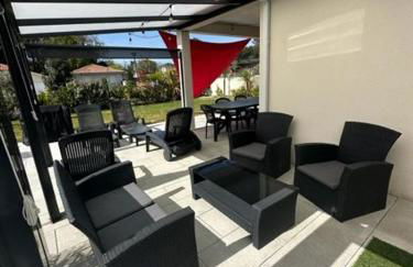 Belle Maison MALOU climatisée calme, piscine, jacuzzi 3km plage Labenne Capbreton - Foto 67