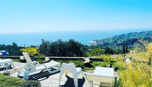 Bella Vista Poggi 180Grad fantastischer Meerblick & Pool - Foto 2, sunbed