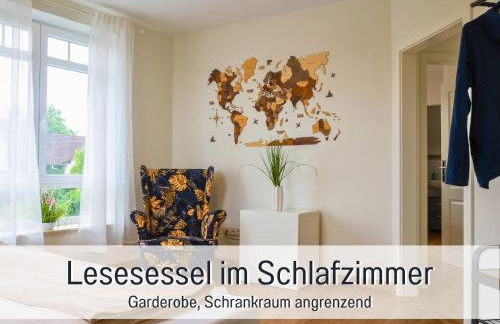 Dahem-Apartments - ruhig Parkplatz Rhein Main Gebiet gut erreichbar - 3 Apartments - barrierefrei mit Garten und Hund auf Anfrage -- 2 SZ Maisonette mit Balkon, -- 2 SZ mit Balkon - Foto 38