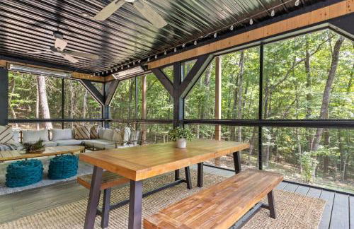 Secluded Luxe A Frame Lodge~ Hot Tub~ Fire Pit - Foto 38