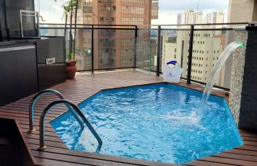 Morumbi, Apartamento Pub, SPA com hidromassagem, PISCINA Aquecida PRIVATIVA, LAREIRA, tudo que você precisa para descansar, trabalhar ou realizar aquela comemoração! Com total conforto e PRIVACIDADE! O Apt Nota 10 de SP! - Foto 43