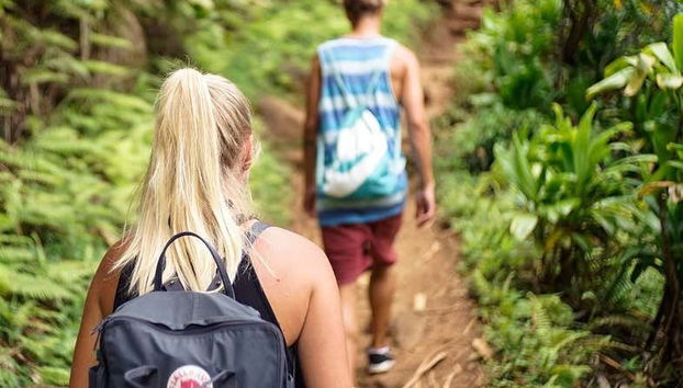 Hiking in nature