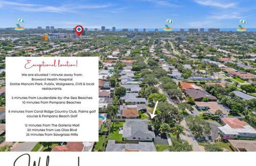 Modern 4Bedroom-2Bath Family POOL House 5 mins Lauderdale-by-the-Sea & Pompano Beaches - Foto 6