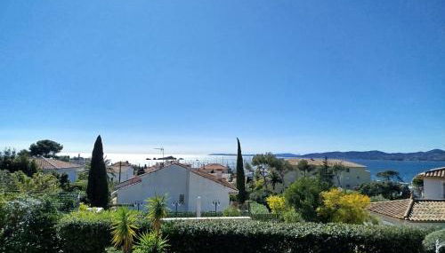 Appt 83m2 rez de jardin dans villa parc privé balcon vue mer - Foto 2