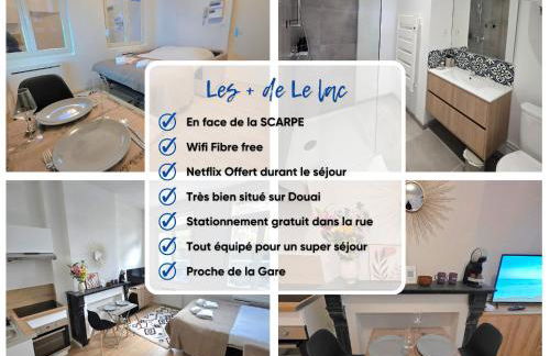 Studio le Lac - Netflix Wifi Parking Gare - Douai - Foto 2
