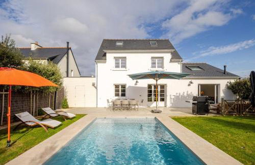 Maison de famille élégante avec piscine chauffée - 2km des plages - Foto 61