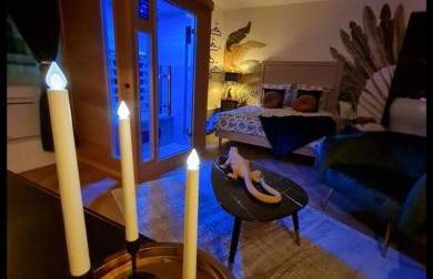 Spa-Sauna-Ciel de pluie tropicale-Champagne Nuit Romantique - Escapade Mâconnaise - Foto 18