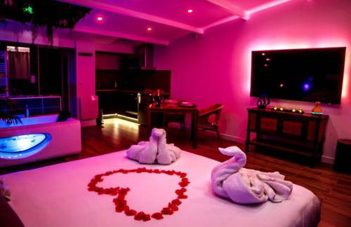 SECRET SUITE "Jungle" - Jacuzzi privatif - Gare RER C - Proche Paris - Foto 10