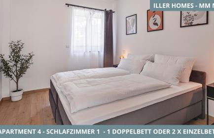 Iller Homes Memmingen - Moderne Fewos mit Terrasse für bis zu 7 Pers mit Parkplätzen - Foto 30