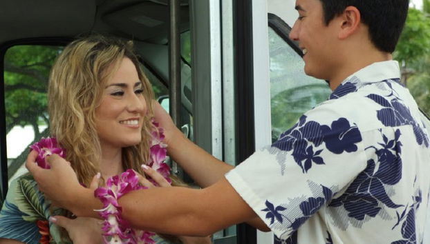 Traditioneller Lei-Gruß auf Kauai - Foto 2