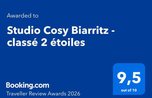Studio Cosy Biarritz - classé 2 étoiles - Foto 8